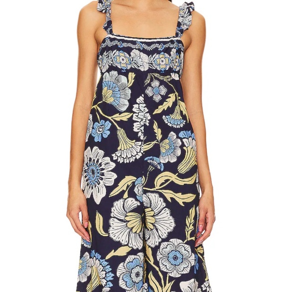 Free People Bali Albright Jumpsuit in Navy Combo